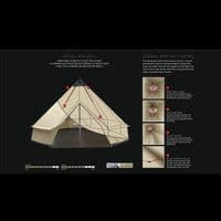 Robens Klondike Grande Tent -  A Stunning Quality Tipi Bell Tent